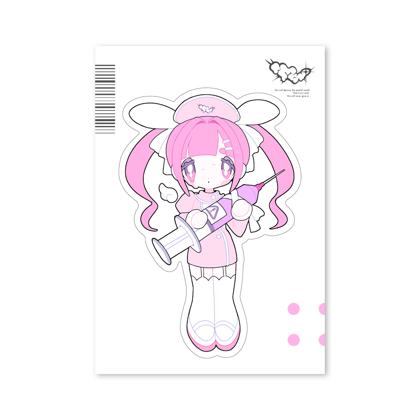 CHARACTER STICKER -NURSE-