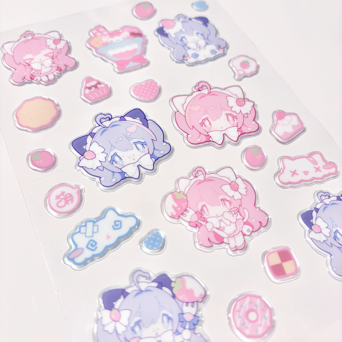 PUFFY STICKERS -STRAWBERRY-